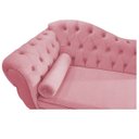 Ver imagem 4 de Recamier Diana 160cm Lado Direito Suede Rosa Bebê - Doce Sonho Móveis