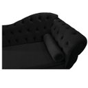 Ver imagem 4 de Recamier Diana 185cm Lado Esquerdo Suede Preto - Doce Sonho Móveis