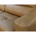Ver imagem 4 de Sofá Retrátil e Reclinável de Couro Adena 2,52 M Soft Brown - Mempra Design