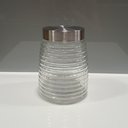 Ver imagem 2 de Pote Hermético de Vidro 1,2L Transparente 16x12x12cm Mantimentos Cozinha Tampa