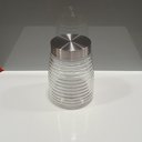 Ver imagem 3 de Pote Hermético de Vidro 1,2L Transparente 16x12x12cm Mantimentos Cozinha Tampa