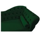 Ver imagem 4 de Recamier Diana 185cm Lado Esquerdo Suede Verde - Doce Sonho Móveis