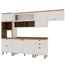 Ver imagem 3 de Cozinha Completa 6PÇS 7 Pts 4 Gav Iluminata Branco/Ebano