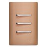 Conjunto Interruptor Triplo Paralelo com Suporte 4x2 - Dicompel Novara Ouro Rose Cromado - 1