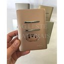 Ver imagem 2 de Conjunto Duplo (1 Simples + 1 Paralelo) + Tomada 10a com Suporte 4x2 -novara Ouro Rose Cromado