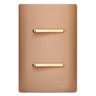 Conjunto Interruptor Duplo Paralelo com Suporte 4x2 - Dicompel Novara Ouro Rose Gold - 1