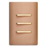 Conjunto Interruptor Triplo Simples com Suporte 4x2 - Dicompel Novara Ouro Rose Gold - 1