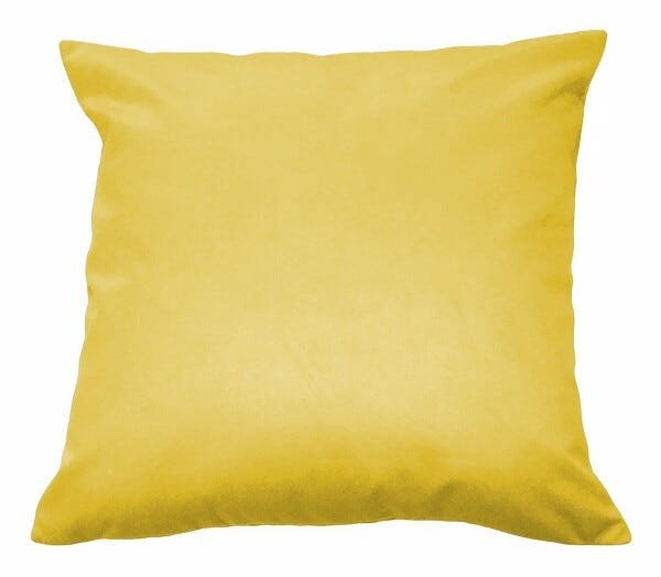 Kit 2 Almofadas Decorativas 40x40 Tecido Suede Amarelo - 2