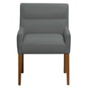 Ver imagem 6 de Kit 4 Cadeiras para Mesa de Jantar Angel Base Madeira Corano Cinza - Nexta Casa