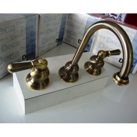 Misturador Lavatório Deca Belle Epoque Tiffany Ouro Velho Bica Alta - 1877G55