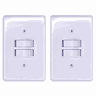 Kit 2 Interruptor 2 Teclas Paralelo 6a 250v Ilumi Cor:branco - 1