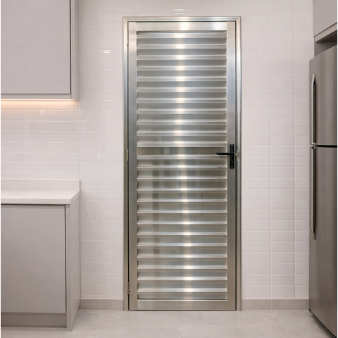 Porta Palheta Alumínio Brilhante 210x60 Lado Esquerdo Linha 25 Esmeralda