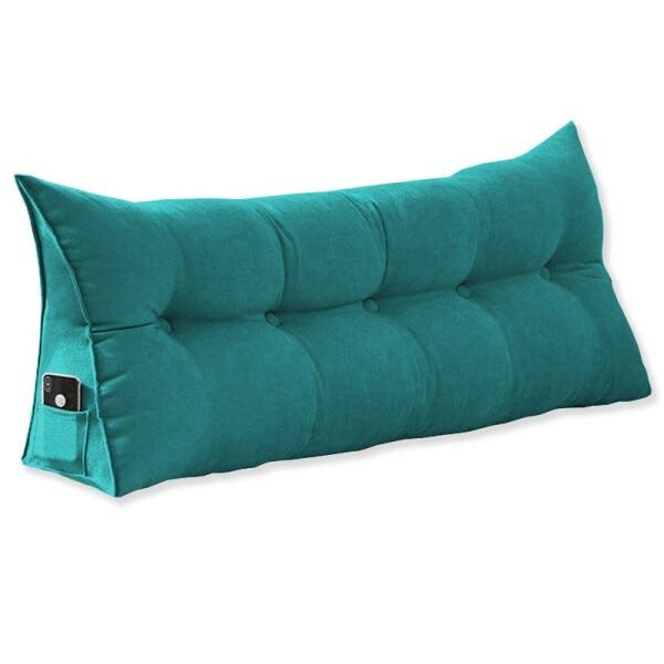 Almofada Decorativa para Cabeceira Mel 1,40 m Suede Azul Tiffany - 1
