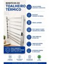 Ver imagem 6 de Toalheiro Elétrico Térmico Inox 304 Preto Fosco Timer Digital 2 Toalhas - Fio Lado Esquerdo - 220V