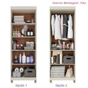 Ver imagem 7 de Armário Multiuso Master 2 Portas 4 Prateleiras MDP 62cm Arenas