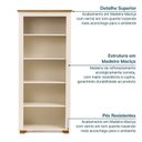 Ver imagem 4 de Kit 2 Estantes de Livros Pés 78cm Ananda CabeCasa MadeiraOriginals Bege Mel/Off White