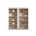 Ver imagem 2 de Kit 2 Estantes de Livros Pés 78cm Ananda CabeCasa MadeiraOriginals Bege Mel/Off White