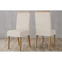 Ver imagem 6 de Conjunto: Mesa Sala Jantar Yara C/ Tampo Madeirado C/ Vidro Reto 160x90cm e 6 Cadeiras Nina Nature/