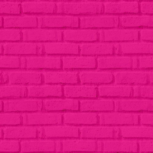 Papel De Parede Adesivo 3d Tijolo Tijolinho Rosa Pink - 10m em