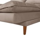 Ver imagem 3 de Sofá Cama Vancouver Suede 3 Lugares Chocolate 377 Império Estofados