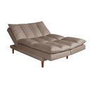 Ver imagem 5 de Sofá Cama Vancouver Suede 3 Lugares Chocolate 377 Império Estofados