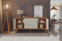 Ver mais imagens de Buffet Sinus 2 Porta 3 Gavetas - Mv - Rei de Casa Naturalle/off White