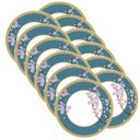 Ver imagem 1 de Sousplat Flores Azul - 12 Peças - sem Base