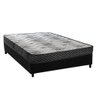 Cama Box Viúva: Colchão Espuma D45 Paropas Pasquale Wave Black + Base Crc Suede Black (128x188) - 1