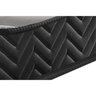 Cama Box Viúva: Colchão Espuma D45 Paropas Pasquale Wave Black + Base Crc Suede Black (128x188) - 5