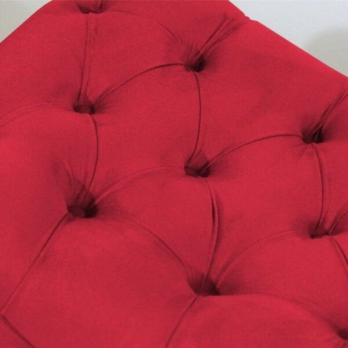 Recamier Persa Decorativo Puff Quarto Suede Bege