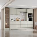 Ver imagem 1 de Cozinha Completa 100% MDF com Cristaleira e Torre Quente 2 Fornos Fineze