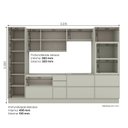 Ver imagem 3 de Cozinha Completa 100% MDF com Cristaleira e Torre Quente 2 Fornos Fineze