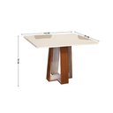 Ver imagem 3 de Mesa Retangular Beatriz Mdf Tampo em Vidro