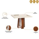 Ver imagem 2 de Mesa Retangular Beatriz Mdf Tampo em Vidro