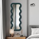 Ver imagem 1 de Espelho de Corpo New York Veludo 58x160cm Verde Escuro