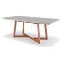 Ver imagem 1 de Mesa de Jantar Retangular de Madeira Lírio 220cm X 100cm Lamina de Cinamomo