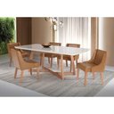 Ver imagem 2 de Mesa de Jantar Retangular de Madeira Lírio 220cm X 100cm Lamina de Cinamomo