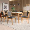 Ver imagem 2 de Conjunto Sala de Jantar Madeira Maciça 6 Cadeiras Kappesberg