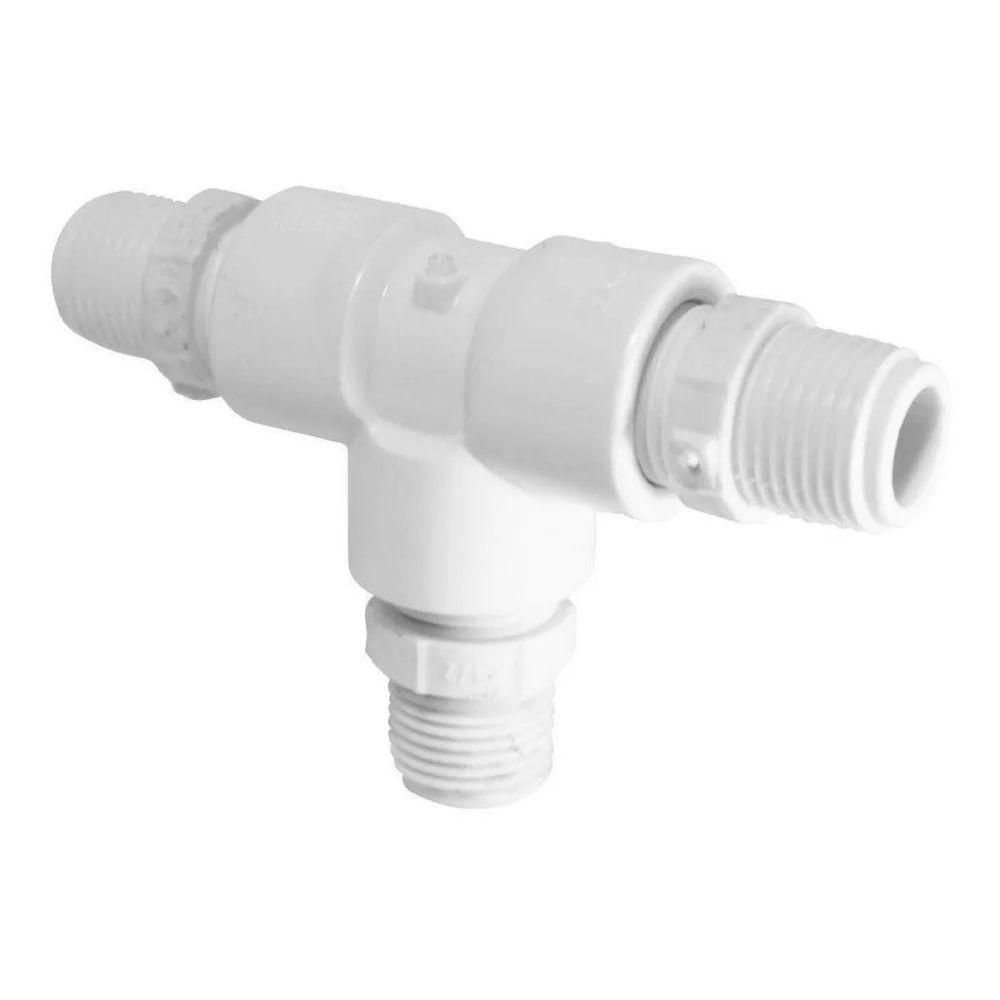 Adaptador Conector Te para Torneira Monocomando em Abs 1-2 - 2