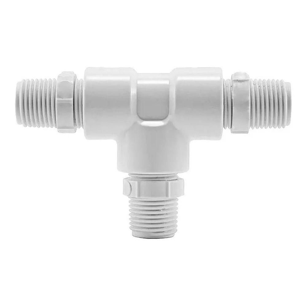 Adaptador Conector Te para Torneira Monocomando em Abs 1-2 - 1