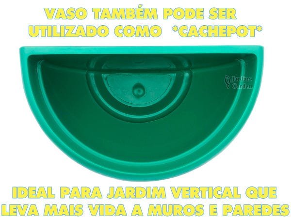 VASO PLÁSTICO PAREDE DECORATIVO VERDE MINI MUDAS 45 UND - 4