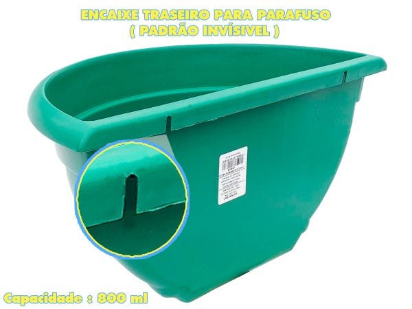 VASO PLÁSTICO PAREDE DECORATIVO VERDE MINI MUDAS 45 UND - 3