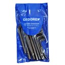 Ver imagem 1 de Jogo de Chaves L Allen Hexagonais Curta 0,7 À 10mm e 1/16 À 3/8" 25 Peças - Gedore 012108