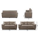 Ver imagem 2 de Sofá 2 e 3 Lugares Sara 1,50x2,00m Suede Cappuccino Adonai Estofados