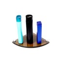 Ver imagem 2 de Porta Shampoo de Canto Curvo em Vidro Bronze Lapidado - Aquabox - 20cmx20cmx10mm