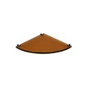 Ver imagem 1 de Porta Shampoo de Canto Curvo em Vidro Bronze Lapidado - Aquabox - 25cmx25cmx10mm