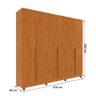 Guarda-roupa Casal Cataguases 6 Portas 4 Gavetas 31399 Cinamomo - Tcil Móveis - 4