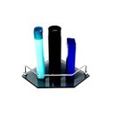 Ver imagem 2 de Porta Shampoo de Canto Reto em Vidro Fumê Lapidado - Aquabox - 20cmx20cmx8mm