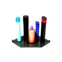 Ver imagem 2 de Porta Shampoo de Canto Reto em Vidro Fumê Lapidado - Aquabox - 25cmx25cmx10mm