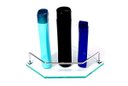 Ver imagem 2 de Porta Shampoo de Canto Reto em Vidro Incolor Lapidado - Aquabox - 20cmx20cmx8mm